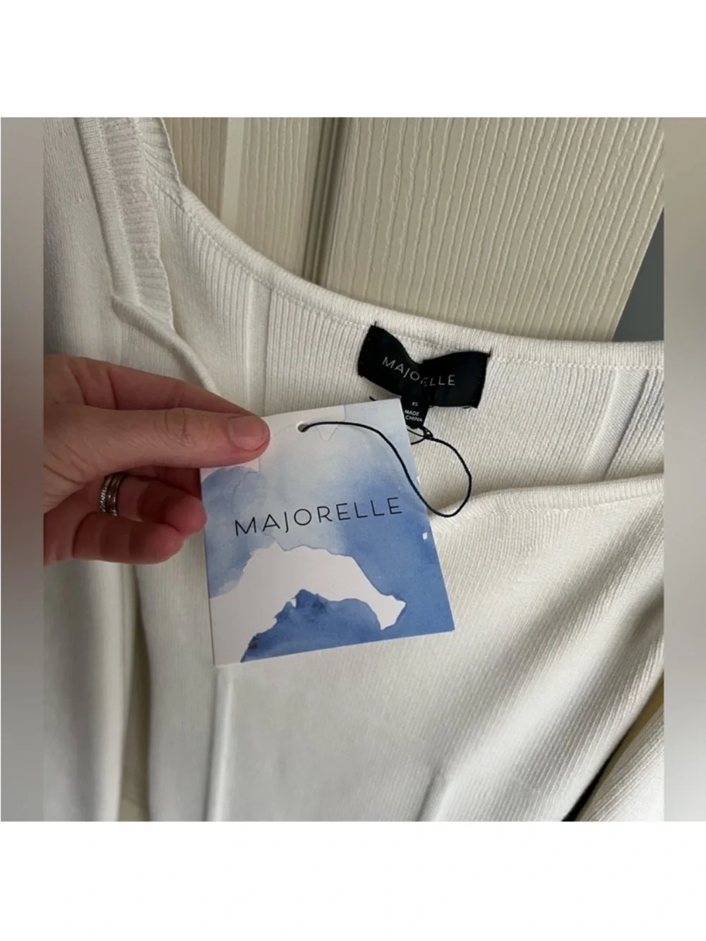 MAJORELLE Elmore Mini Dress in White size XS NWT